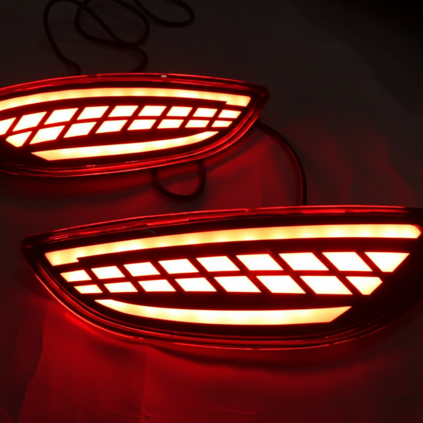 Hyundai Verna  LED Rear Reflector Lights | Premium Upgrade Fits for 2012–2017 Models