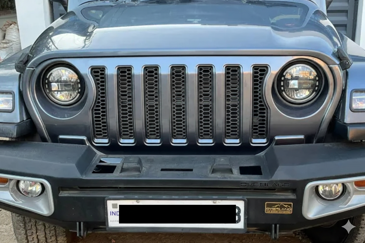 Wrangler Style Front Grille for Mahindra Thar – All Models