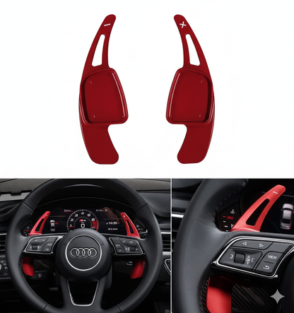 Audi Paddle Shifter Extenders | Premium Aluminum Finish