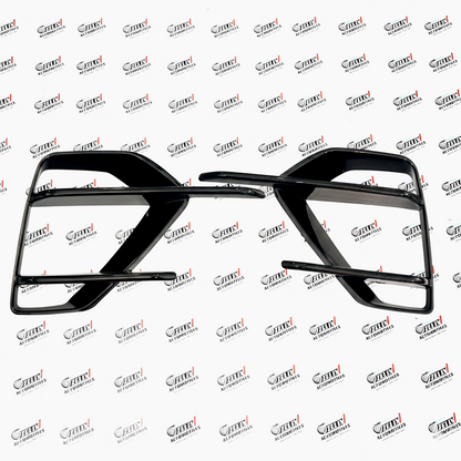 Volkswagen Virtus Fog Lamp Grill | Sporty Front Bumper Upgrade (Black/Carbon)Colour Options