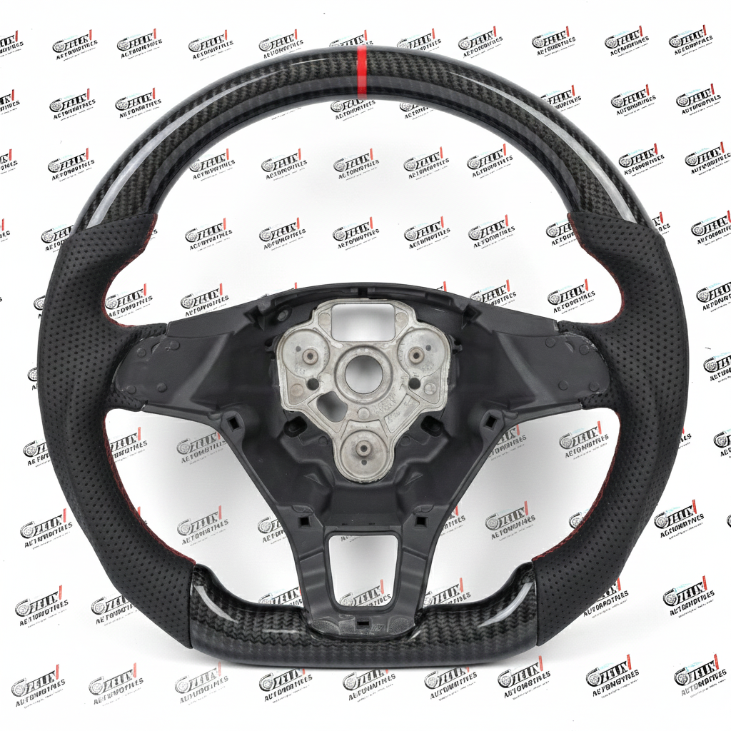 Volkswagen Polo Hydro-Dipped Carbon Fiber  Steering Wheel | Premium Aftermarket Upgrade