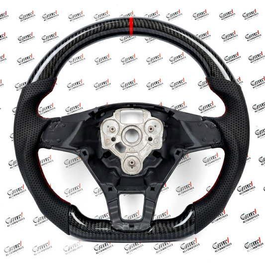 Volkswagen Polo Hydro-Dipped Carbon Fiber  Steering Wheel | Premium Aftermarket Upgrade