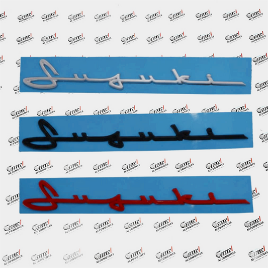 Suzuki Jimny Logo Emblem | Red, Black and Silver Color Options