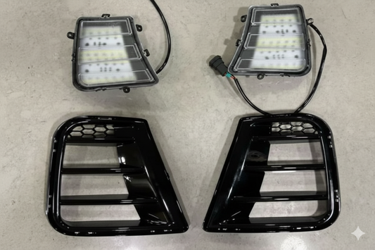 Polo WRC LED DRL Lights with Cover 