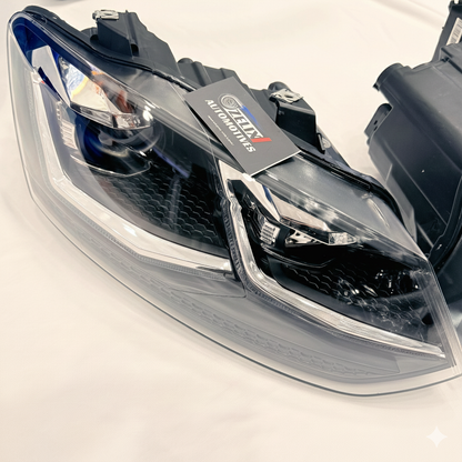 Polo And Vento Golf‑Style Red Line Projector Headlights | Aftermarket