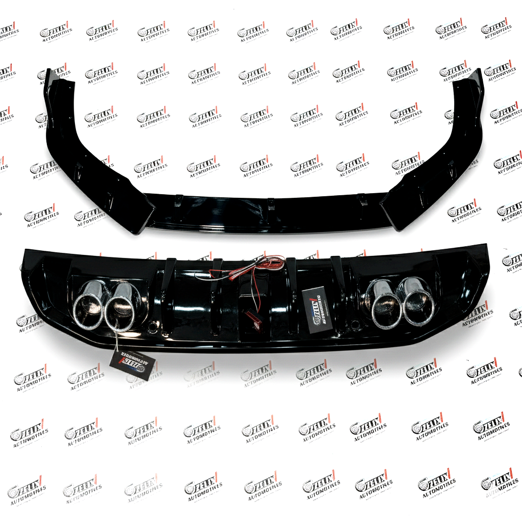 Hyundai Verna Splitter & Diffuser Combo | Aftermarket Sporty Upgrade Fits For 2023+ Models