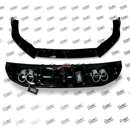 Hyundai Verna Splitter & Diffuser Combo | Aftermarket Sporty Upgrade Fits For 2023+ Models