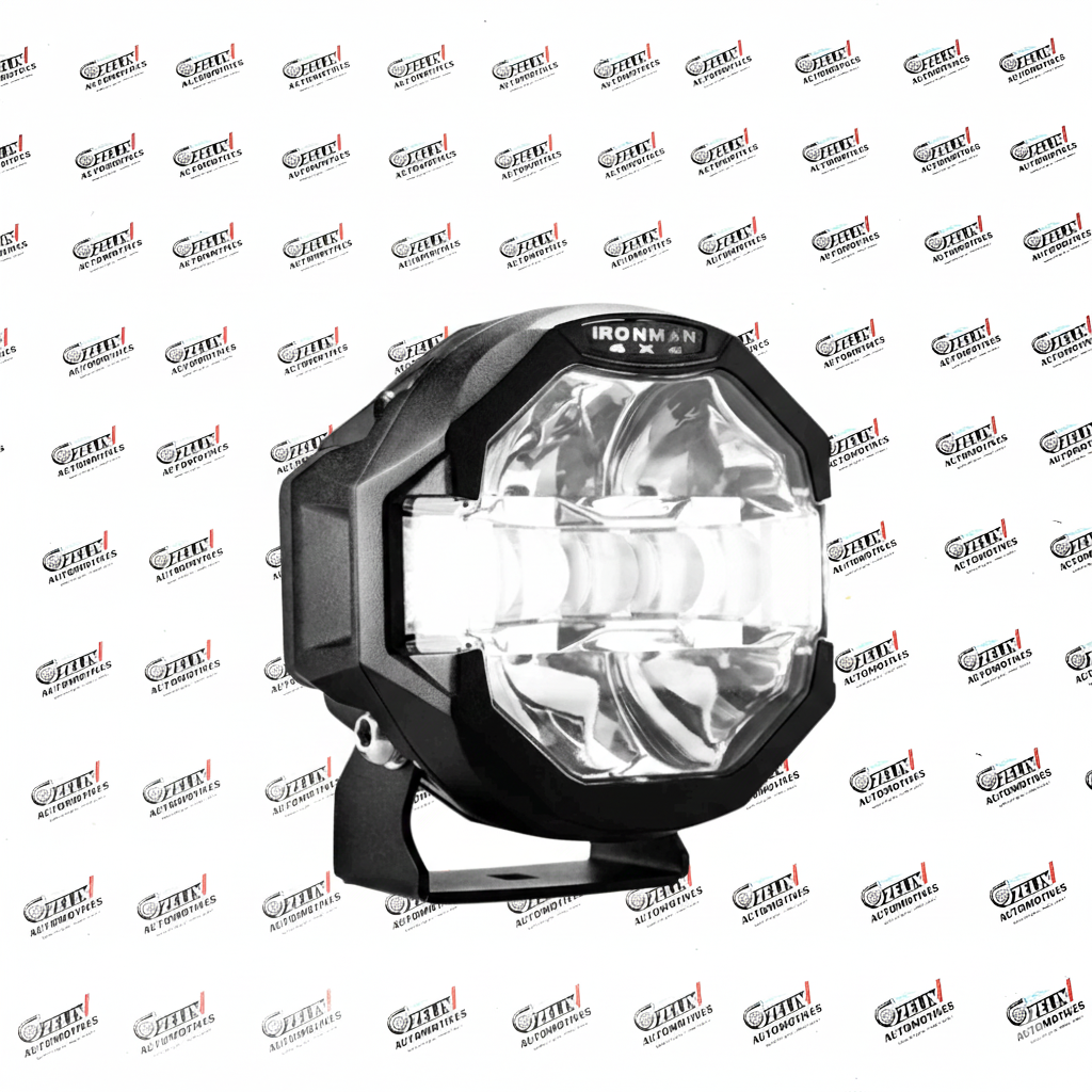 Ironman Scope 5-Inch Driving Lights | Combo Beam with DRL and Illuminated Logo