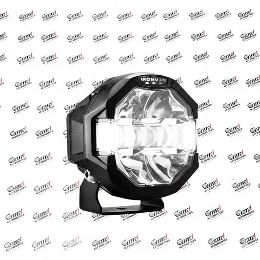 Ironman Scope 5-Inch Driving Lights | Combo Beam with DRL and Illuminated Logo