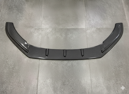 Volkswagen Polo Front Splitter – Single Piece Lip in Gloss Black & Carbon Finish