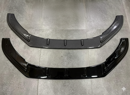 Volkswagen Polo Front Splitter – Single Piece Lip in Gloss Black & Carbon Finish