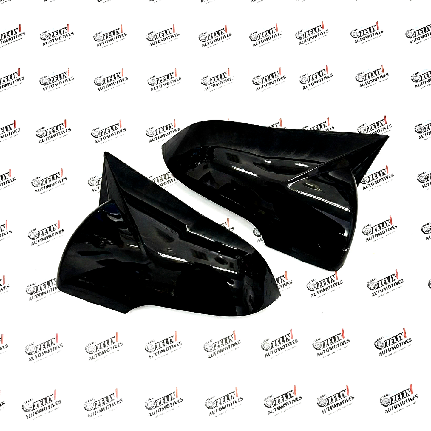 Hyundai Creta Batman-Style Mirror Covers | Glossy Black ABS Replacement Set (Fits 2014-2019 Models)