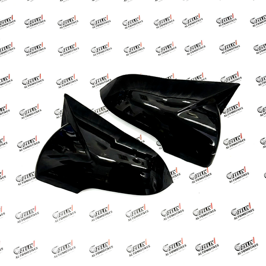 Hyundai Creta Batman-Style Mirror Covers | Glossy Black ABS Replacement Set (Fits 2014-2019 Models)
