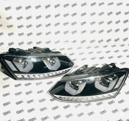 Polo UU-Style LED Headlights with DRL | Aftermarket Upgrade