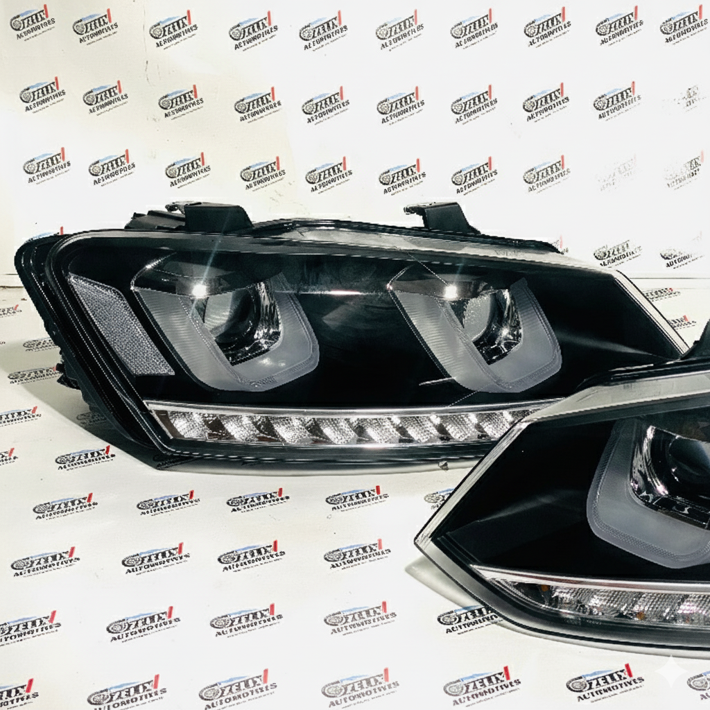 Polo UU-Style LED Headlights with DRL | Aftermarket Upgrade