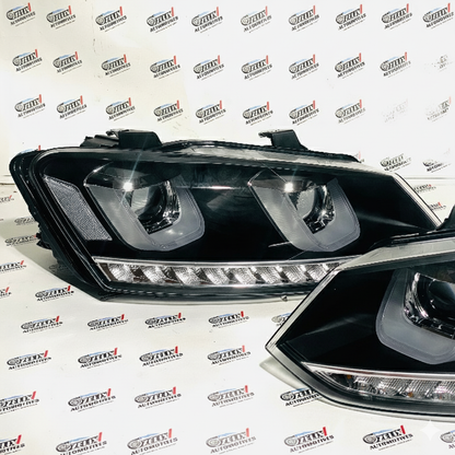 Polo UU-Style LED Headlights with DRL | Aftermarket Upgrade
