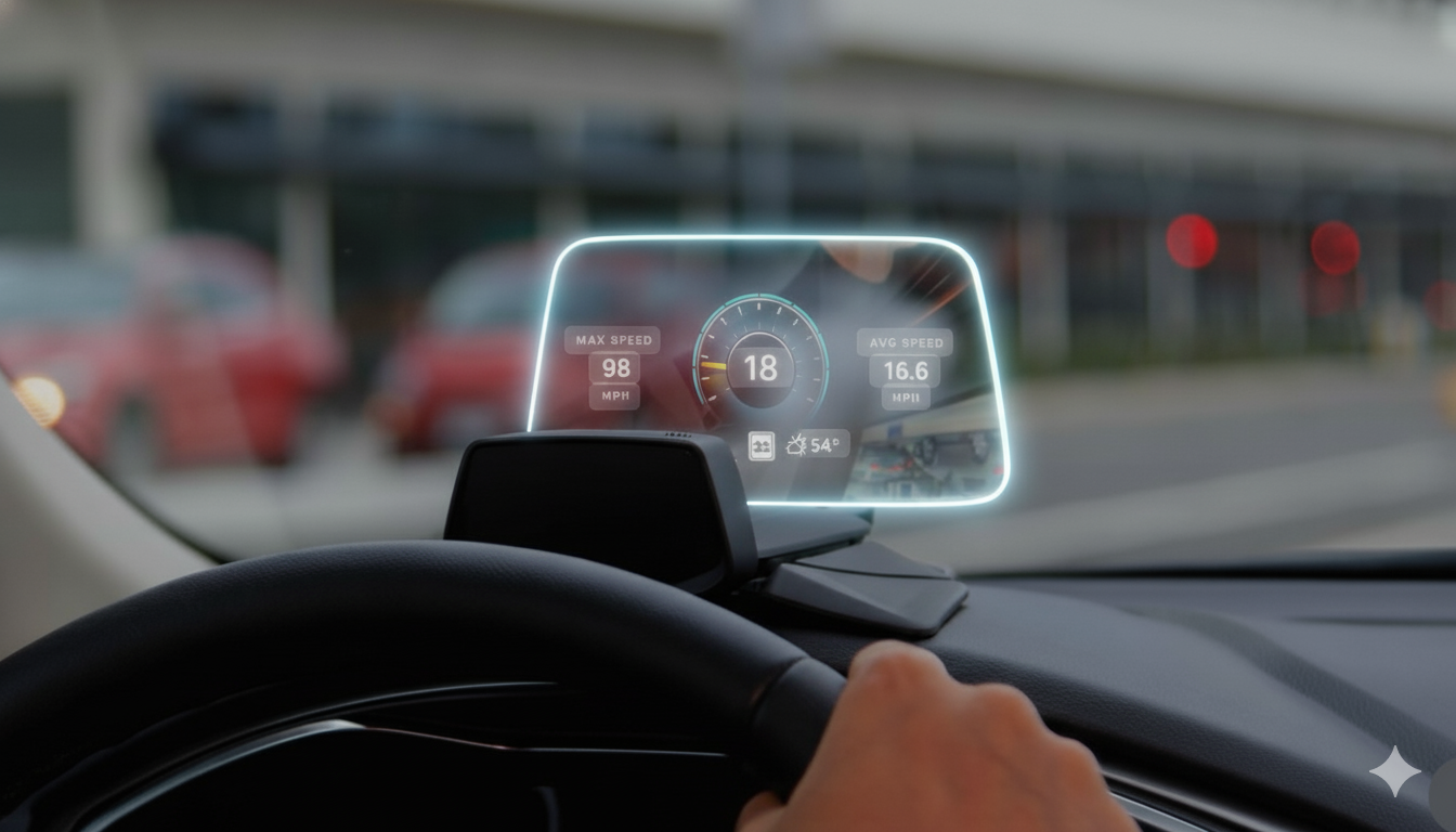 Head-Up Display – OBD & GPS Digital Speedometer