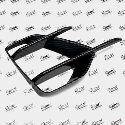 Volkswagen Virtus Fog Lamp Grill | Sporty Front Bumper Upgrade (Black/Carbon)Colour Options