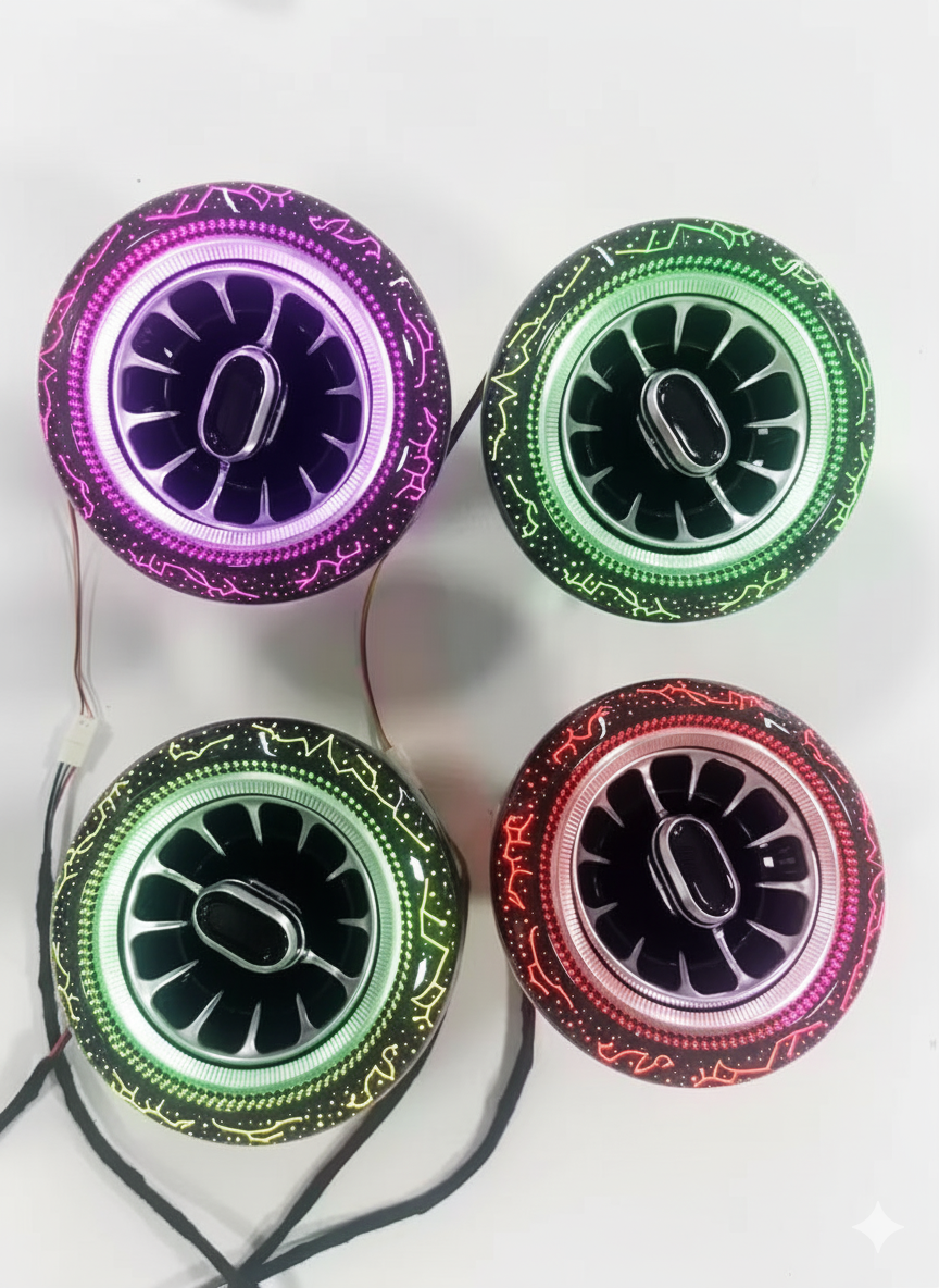 Mahindra Thar and Thar Roxx Ambient Light AC Vents Set of 4 | Premium Cardi K4 Style