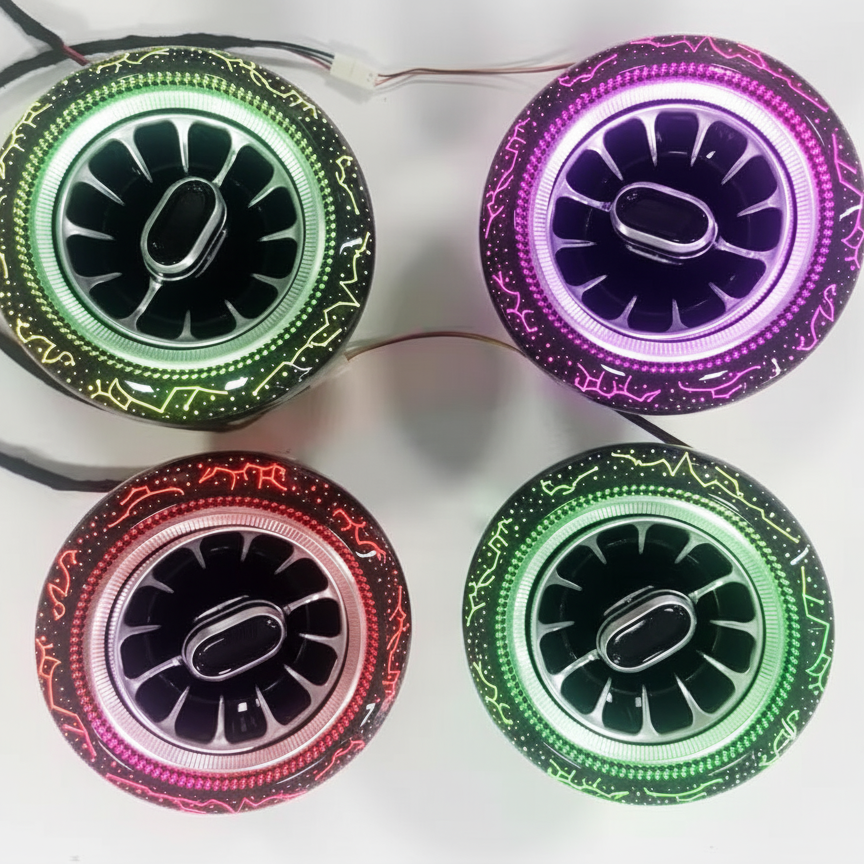 Mahindra Thar and Thar Roxx Ambient Light AC Vents Set of 4 | Premium Cardi K4 Style