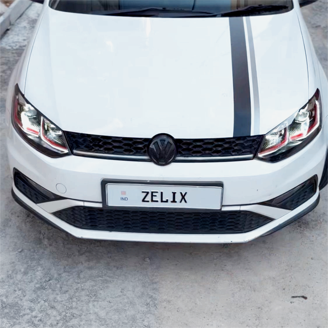 Polo And Vento Golf‑Style Red Line Projector Headlights | Aftermarket