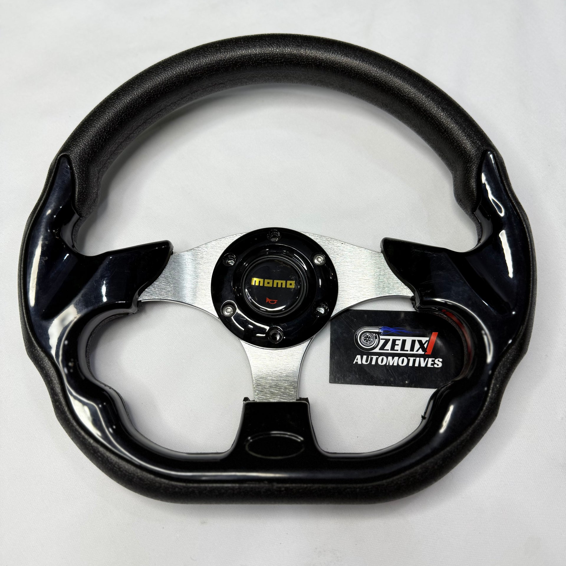 MOMO D-Shaped Steering Wheel (12-Inch) | Universal Racing Style