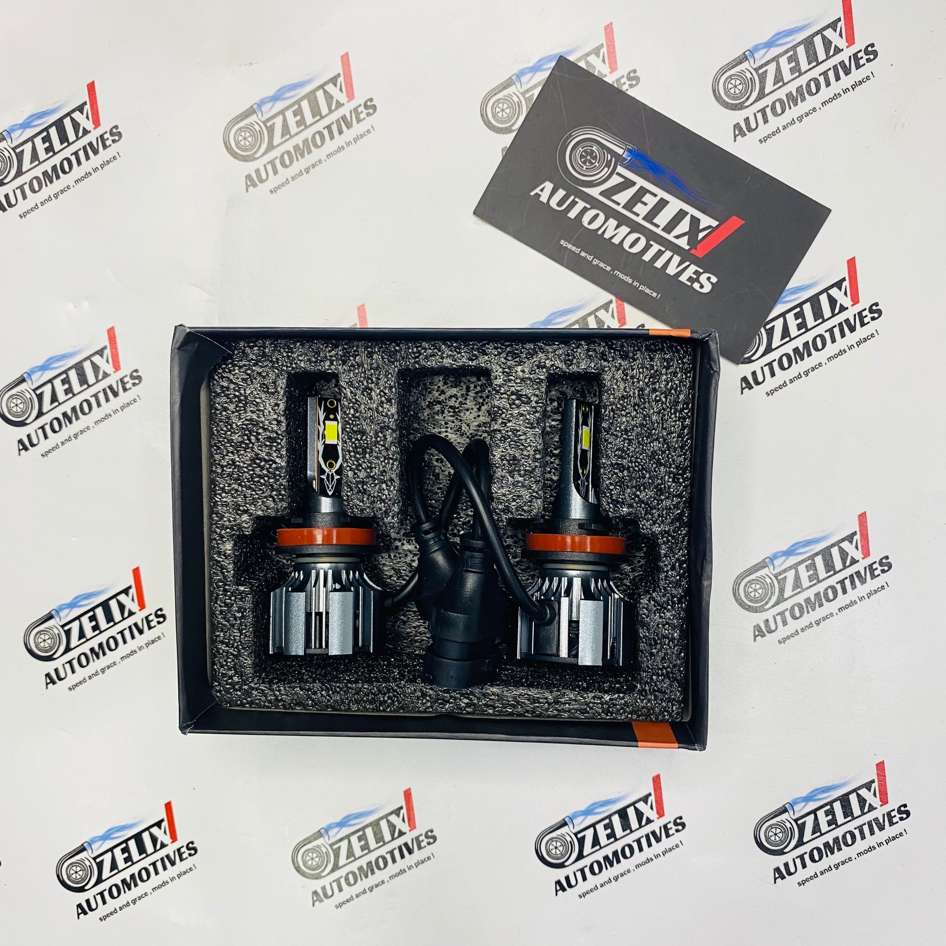 Maxvision M6 LED Headlight product box and LED bulb set