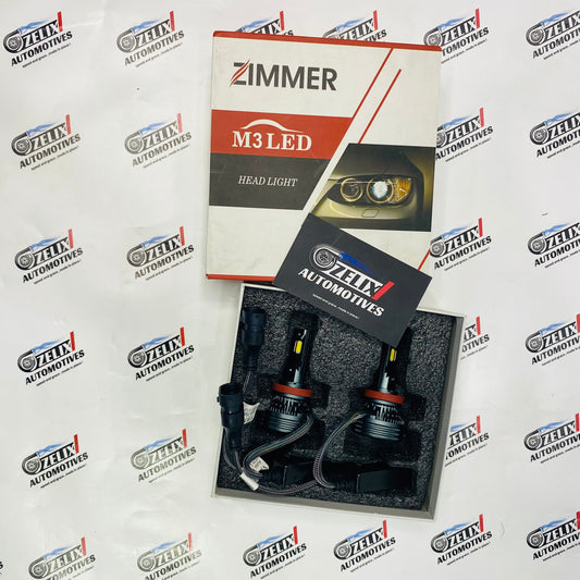 Zimmer M3 LED Headlight | Universal Aftermarket Car LED Bulb (H4, H7, H8, H9, H11, 9005)