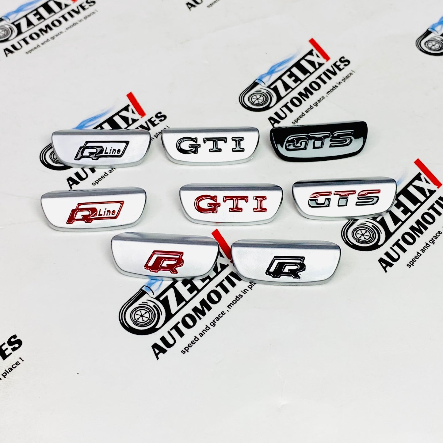 Polo Steering Badges | Universal Aftermarket Interior Emblem Stickers