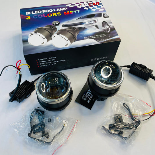 IPH-M617  Tri-Color Bi-LED Fog Lamps 3-Inch | High Visibility Upgrade Universal fit