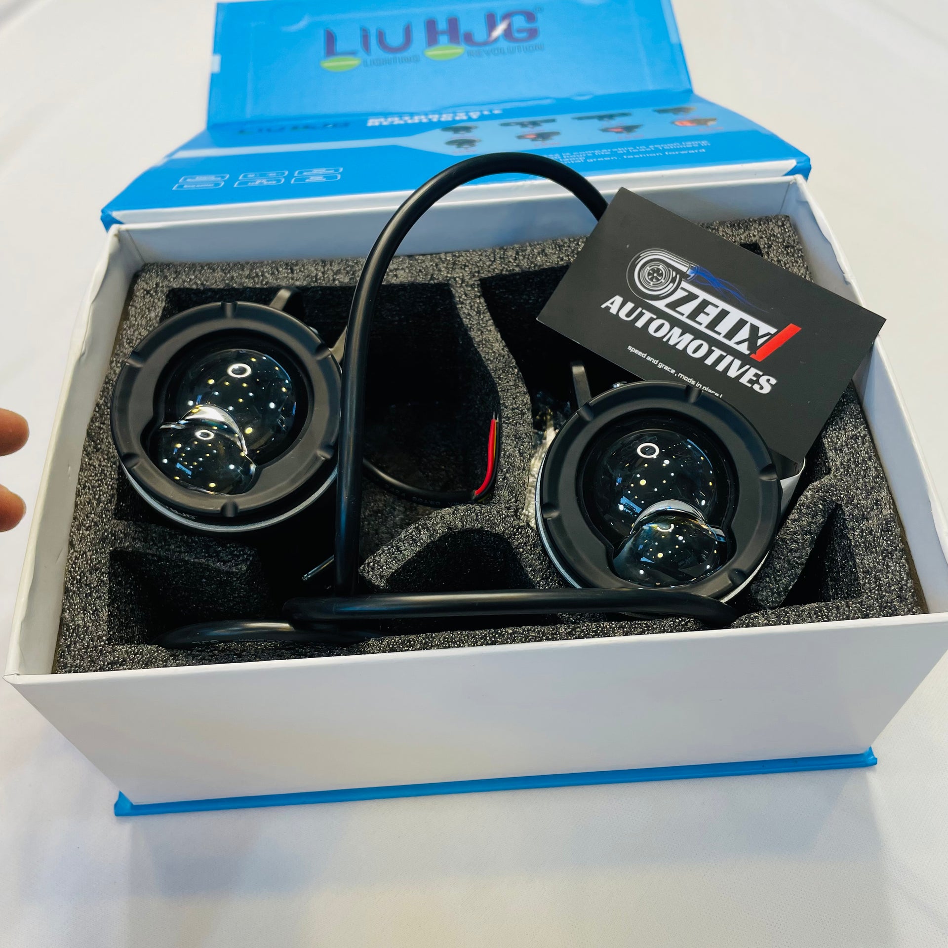 HJG 124 Dual-Lens Auxiliary Lights | 120W High-Performance Fog