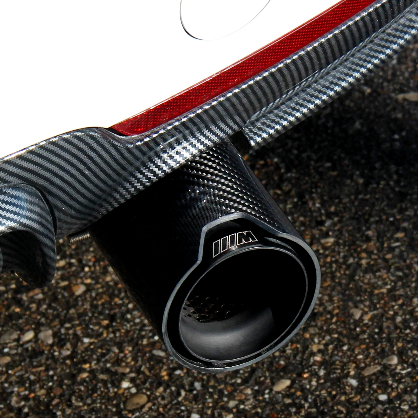 M-Performance Style Carbon Finish Single Exhaust Tip | Enhance Aggressive Look