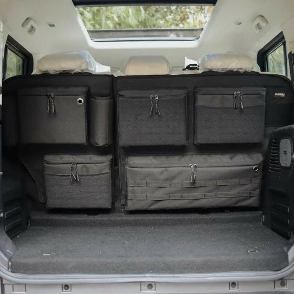 Thar Roxx Rear Seat Organizer | Premium Waterproof Canvas Storage System