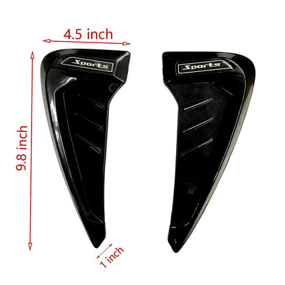 Car Air Flow Decorative Side Vent Set of 2 | Enhances Exterior Styling Universal Fit