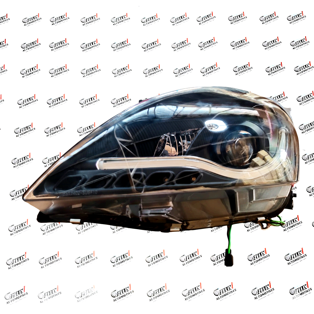 Maruti Suzuki Swift Audi-Style Projector Headlights | Aftermarket Headlamps with DRLs (Fits 2012-2015 Models)