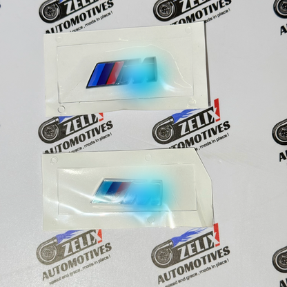 Fender Sticker M-Performance Style  | OEM-Design Chrome/Black Colour Options