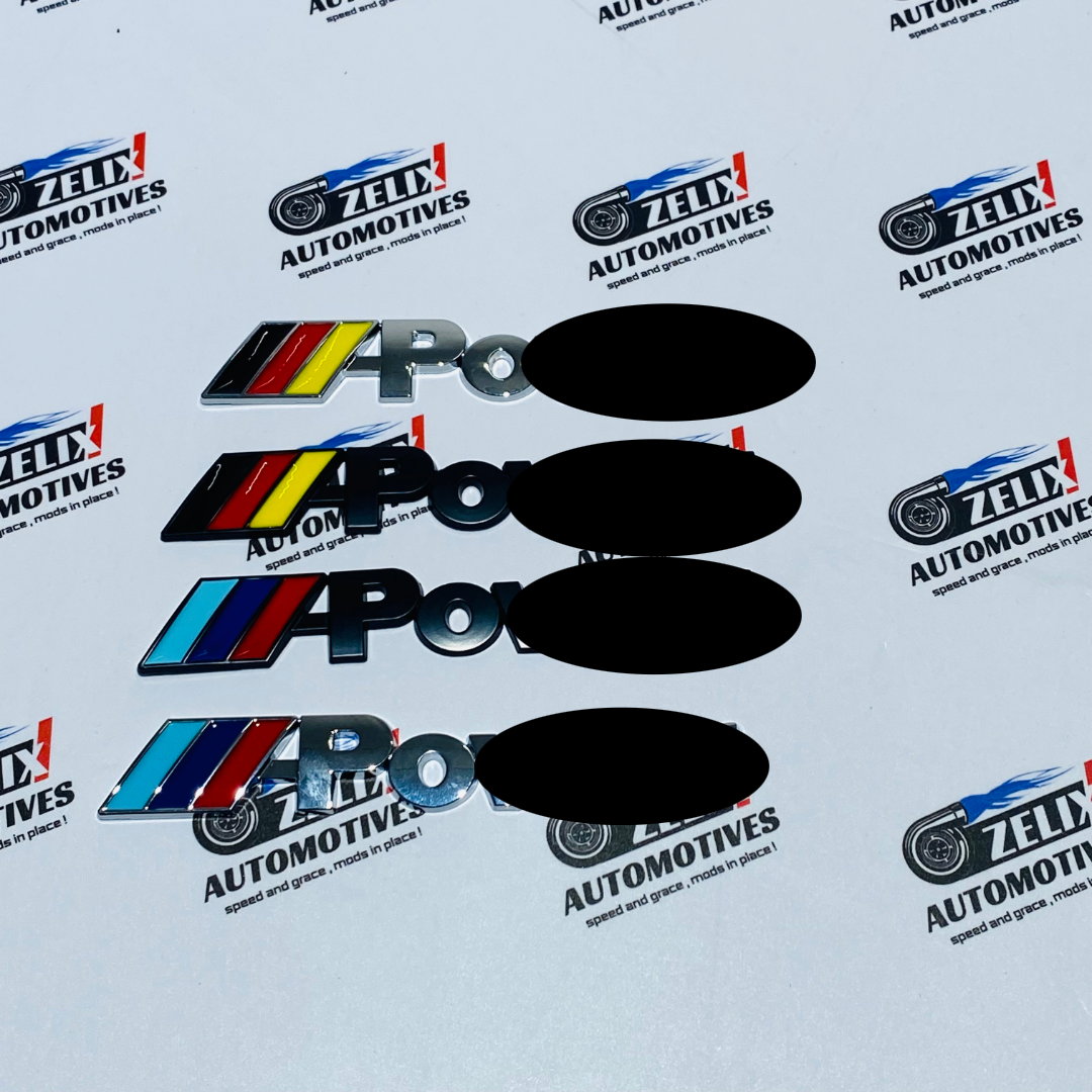 Rear Emblems M-Power Style OEM-Design | Enhances rear styling