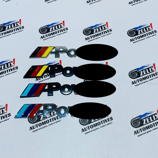 Rear Emblems M-Power Style OEM-Design | Enhances rear styling
