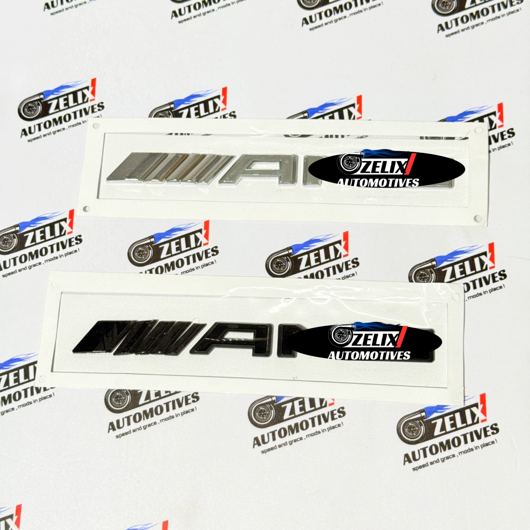 Mercedes AMG Emblems | OEM-style Aftermarket Badge Black/Chrome Colour Options