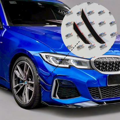 Front Bumper Canards Set of-4 For BMW 3-Series G20 & G26 | VTEN