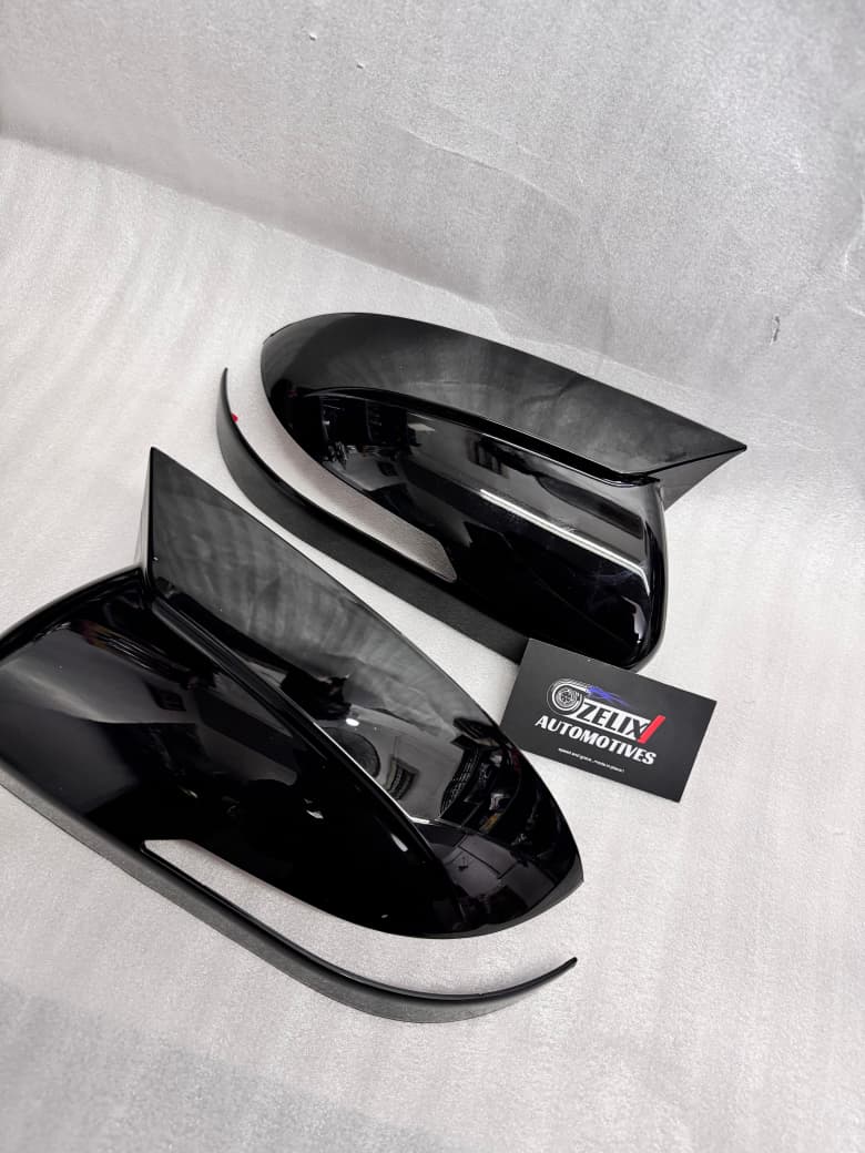 Hyundai i20 Elite Batman-Style Mirror Caps | Premium Glossy Black (Fits 2014–2019 Models)