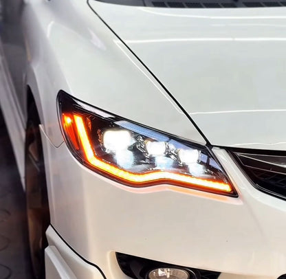 Honda Civic LED Projector Headlights  | Multiple DRL Light Effects Aftermarket Upgrade