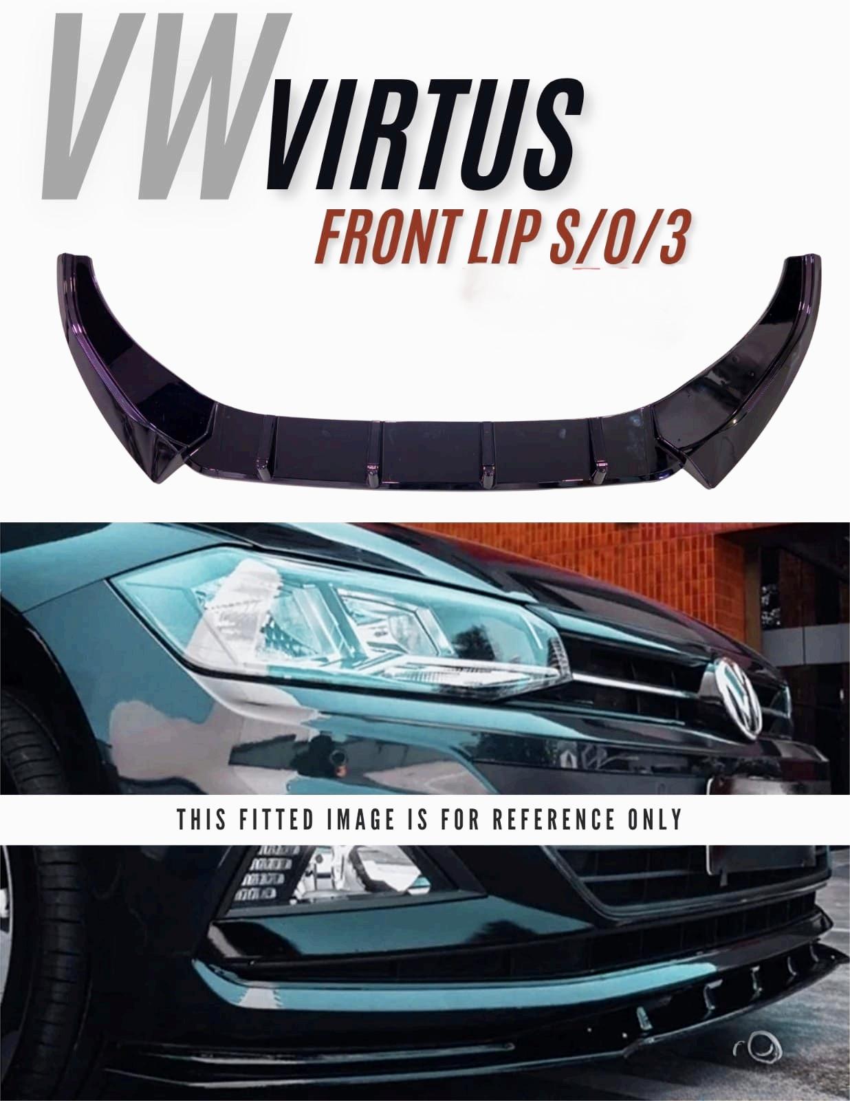 Virtus And Slavia 3-Piece Front Splitter | Aftermarket
