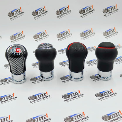 GR-Sports Leather Finish Gear Knob | Compatible For Toyota Cars