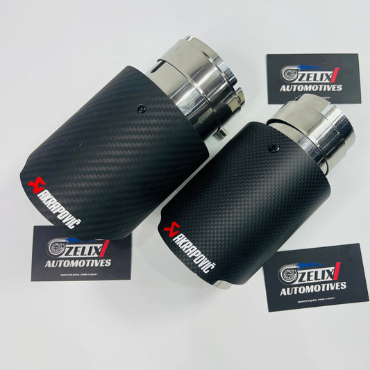 Akrapovic matte carbon single exhaust tip