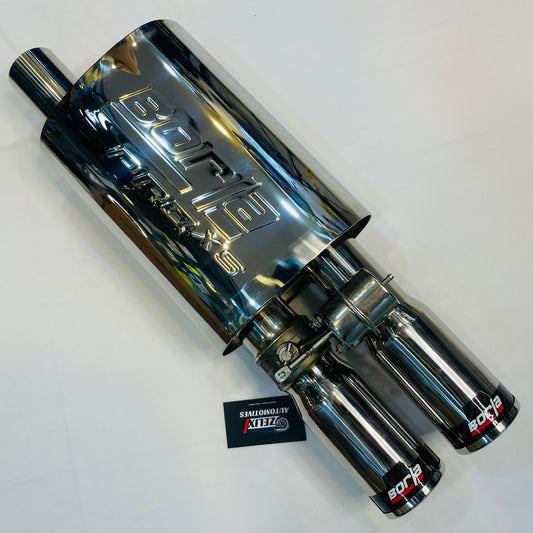 Borla Valvetronic exhaust with dual carbon tips