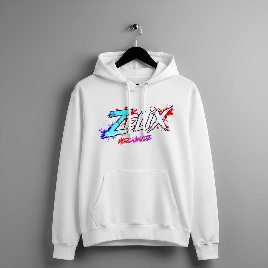 F1 Inspired Zelix Hoodie | Pure White Motorsport Edition