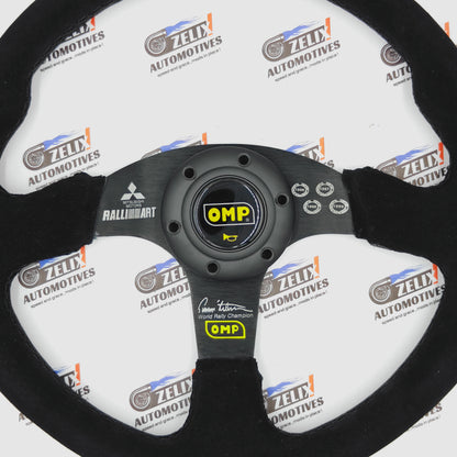 OMP x Ralliart Alcantara Finish Steering Wheel