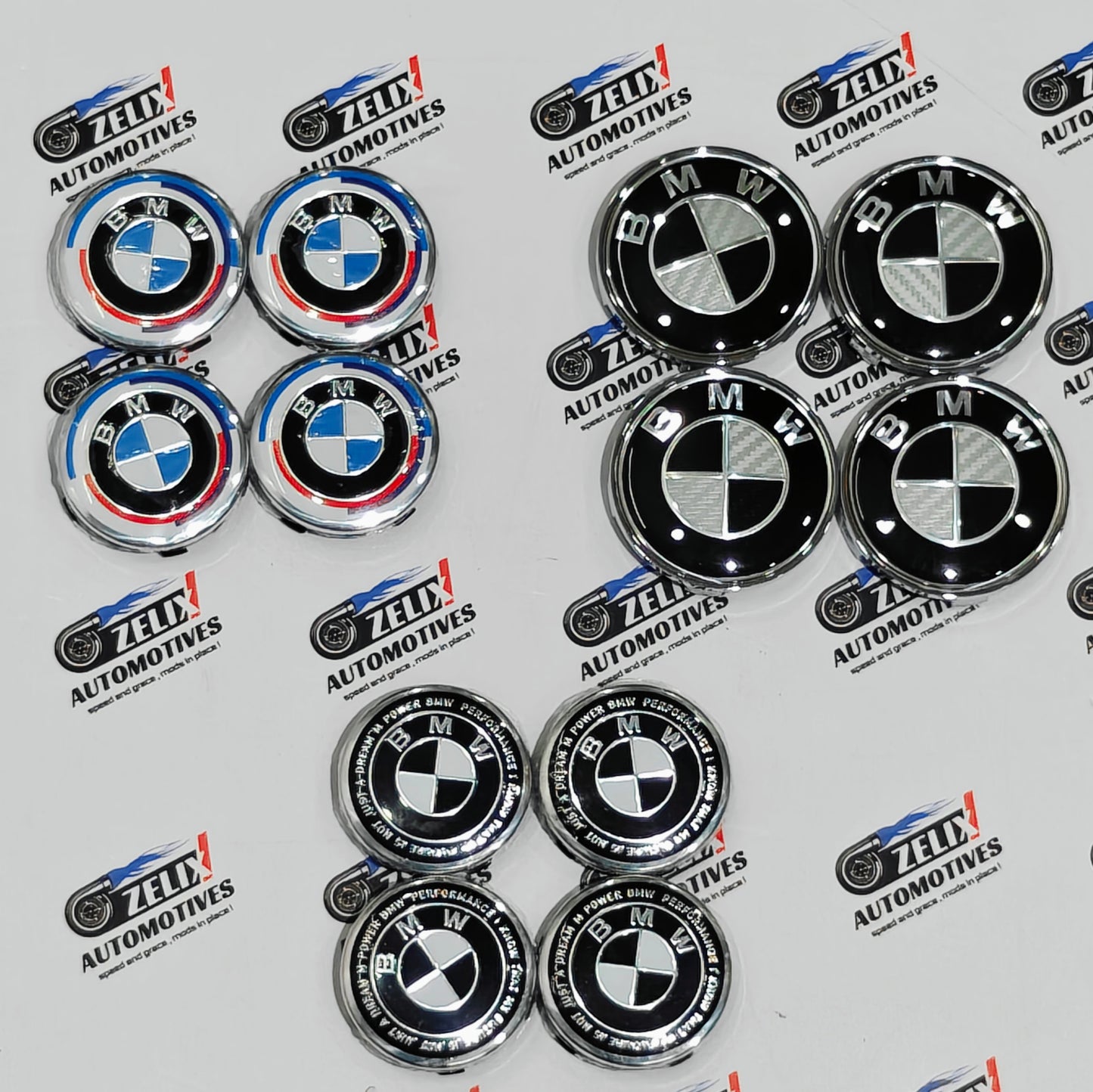 BMW Wheel Center Caps Set of 4 | Outer Diameter (68mm)