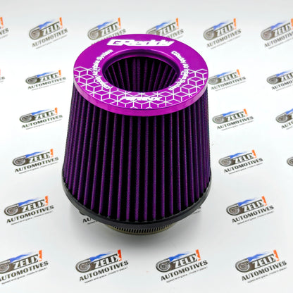 GReddy Dual Induction Air Filter | Universal Fit Inlet (76-92 mm)